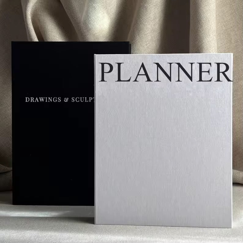 Black and White Planner 2 Books